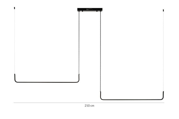 MOOSEE lampa wisząca SHAPE DUO 120 czarna