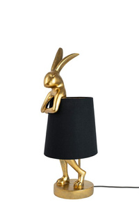 KARE lampa stołowa RABBIT 50 cm złota / czarna