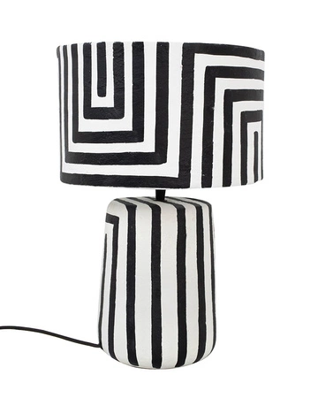 KARE lampa stołowa STRISCE 44 cm          biało-czarna