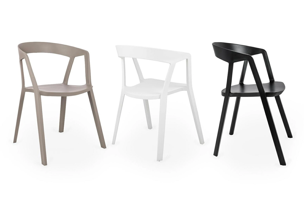 Krzesło VIBIA czarne - polipropylen