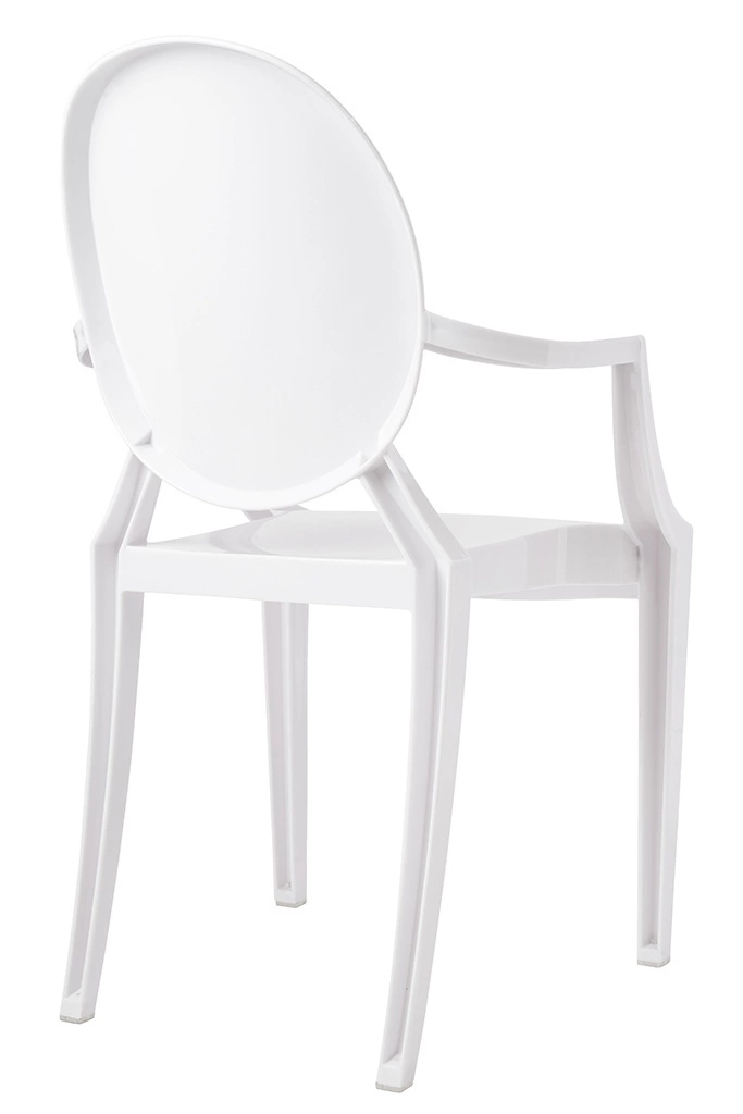 Krzesło LOUIS białe - poliwęglan
