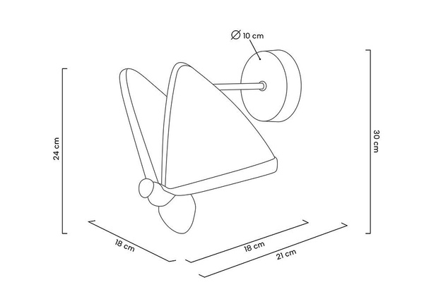 MOOSEE lampa ścienna BUTTERFLY M złota