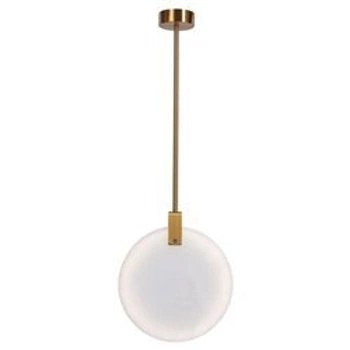 Lampa wisząca MARBLE LED marmurowo złota 24 cm