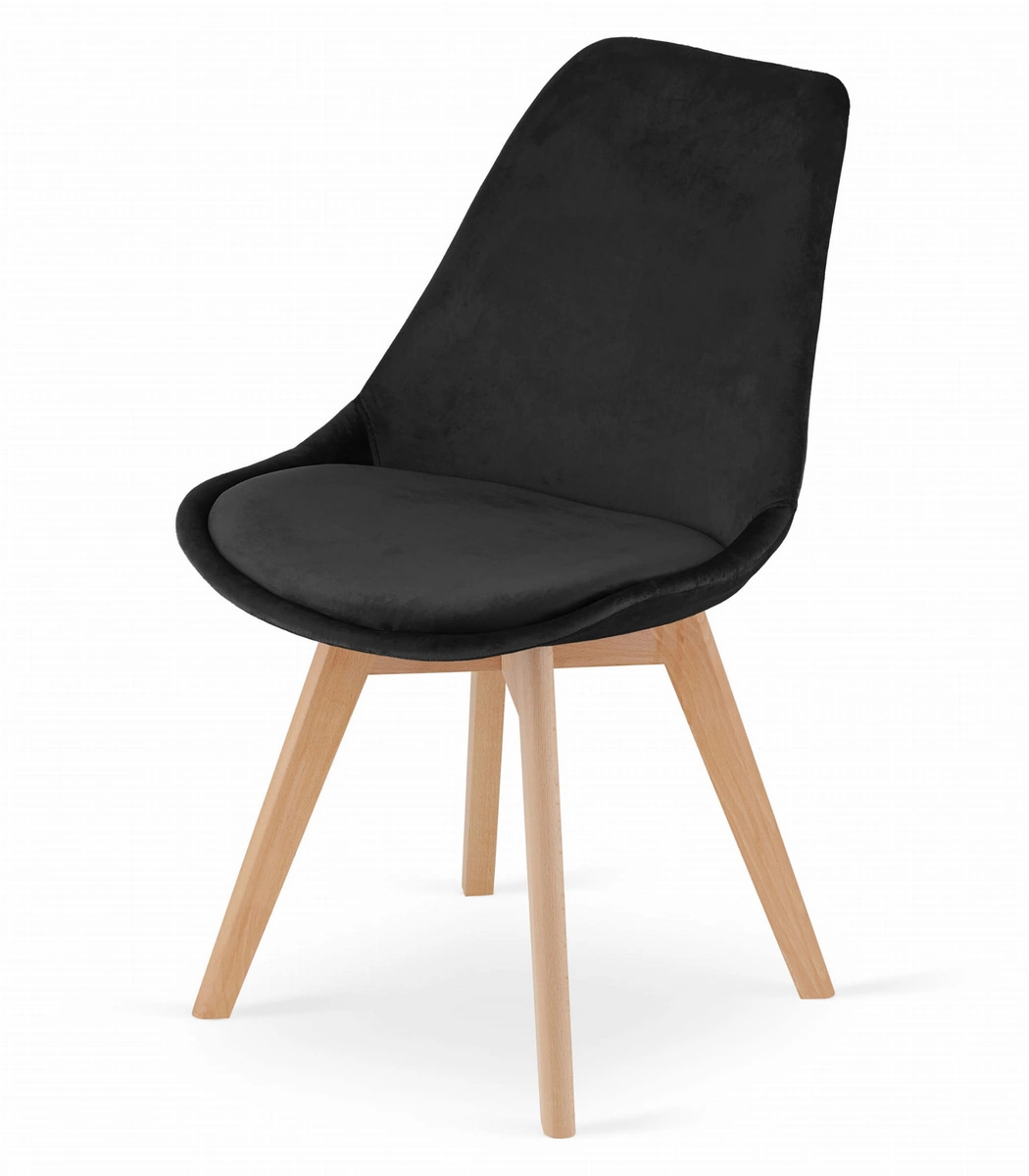 Zestaw stół prostokątny TESSA 120x60 rustykalny + 4 krzesła OSAKA czarne