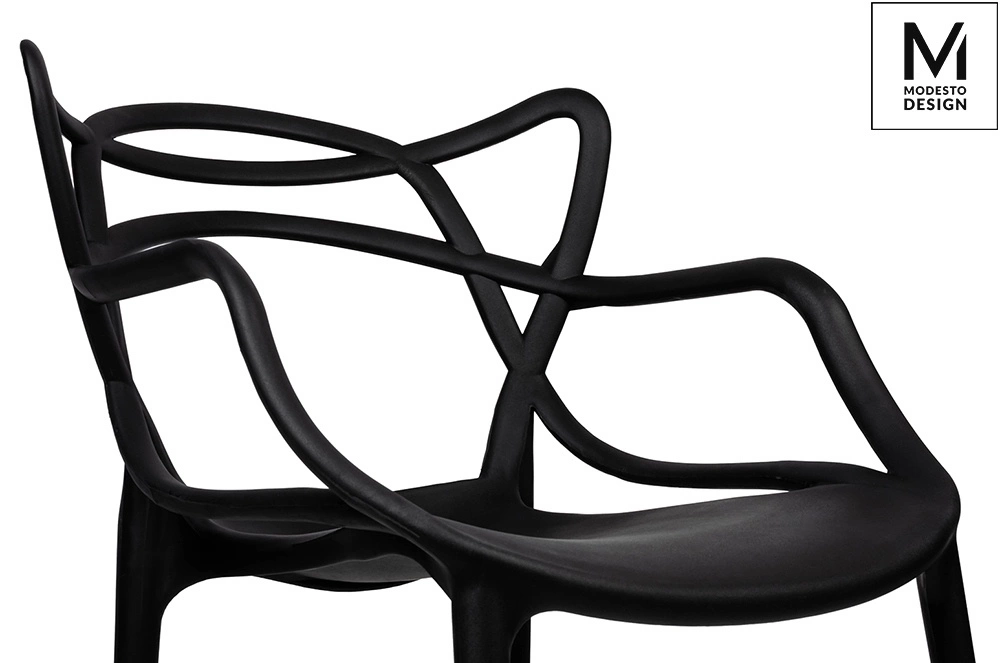 MODESTO krzesło HILO czarne-polipropylen