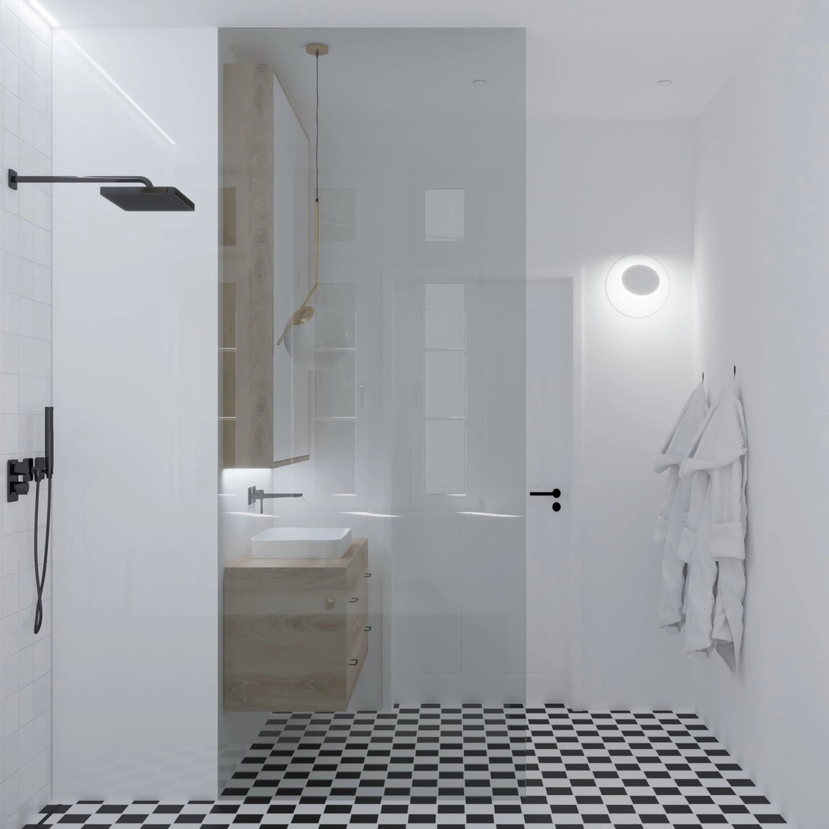 Lampa ścienna PILLS biała 30 cm