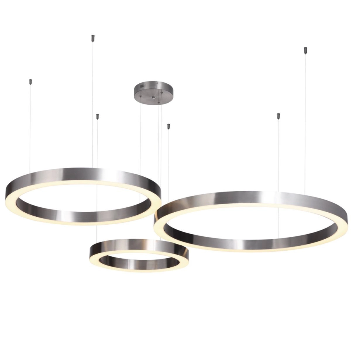 Lampa wisząca CIRCLE 100 LED mosiądz szczotkowany 100 cm