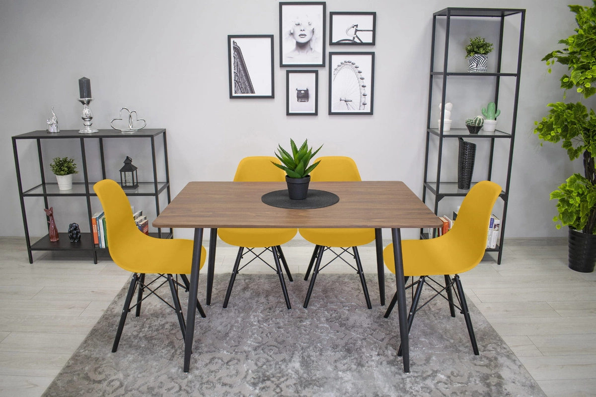 Krzesło OSAKA musztarda / nogi czarne x 3