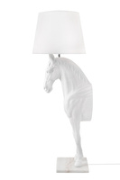 Lampa podłogowa KOŃ HORSE STAND S biała - włókno szklane