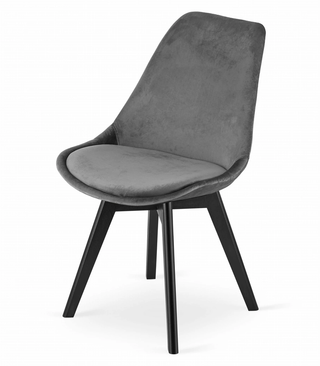 Zestaw stół okrągły TODI 60 czarny + 2 krzesła LAGO zielone