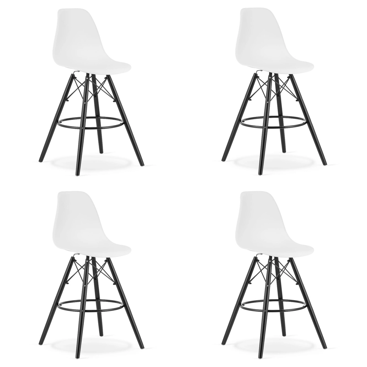 Krzesło LIBRA - czarny aksamit / nogi kolor drewna x 3