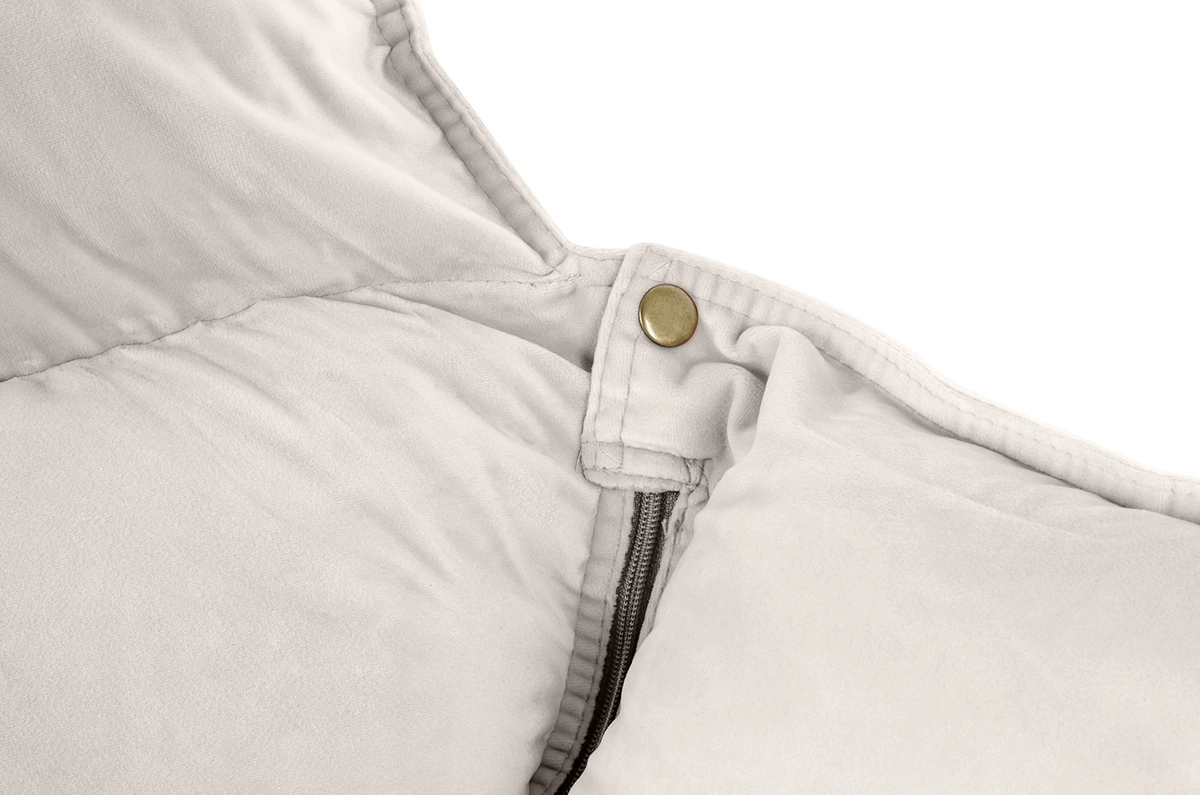 Fotel bujany SWING VELVET beżowy