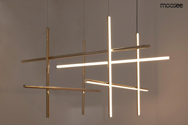 MOOSEE lampa wisząca MIKADO 8 złota