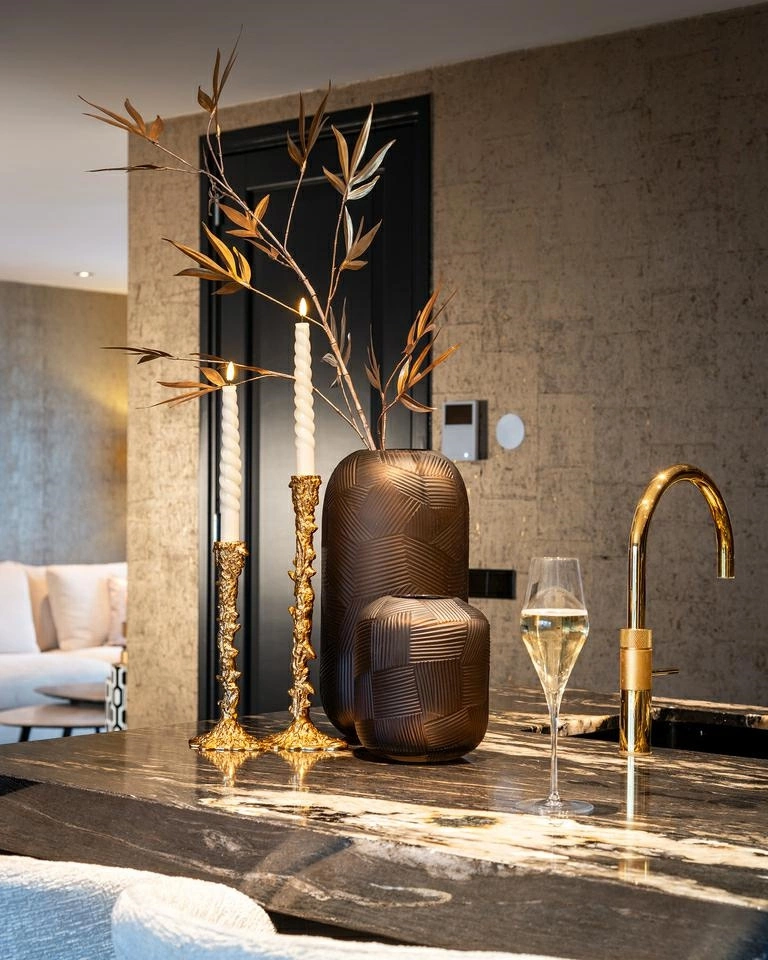 RICHMOND świecznik RAYAN L złoty