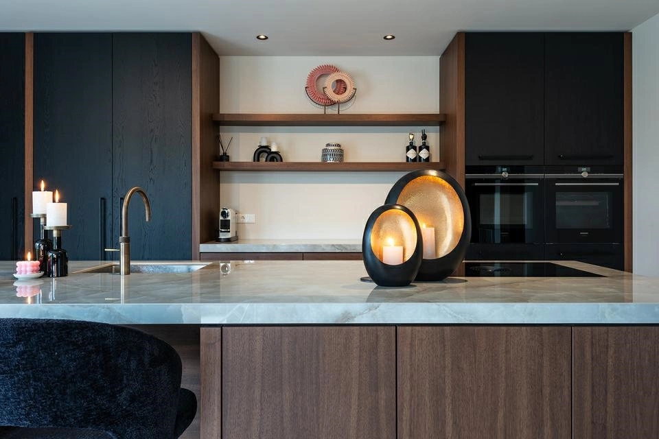 RICHMOND świecznik CIVAN L czarny