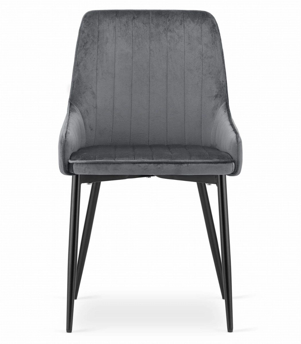 Zestaw stół okrągły TODI 80 jesion + 3 krzesła LAGO szare