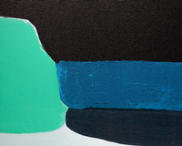 KARE obraz ABSTRACT SHAPES GREEN  73x143 cm