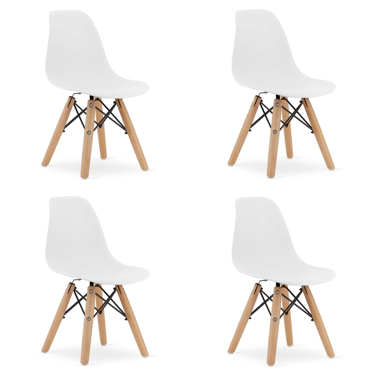 Krzesło ZUBI - białe x 4