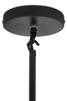 Lampa wisząca CANDELABR 6 czarna - aluminium, szkło