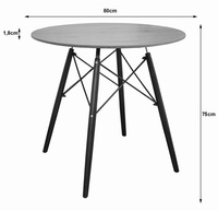 Stół TODI Okrągły 80cm - dąb