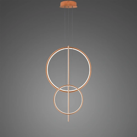 Lampa wisząca Linea No.5 60/40cm miedziana 3k