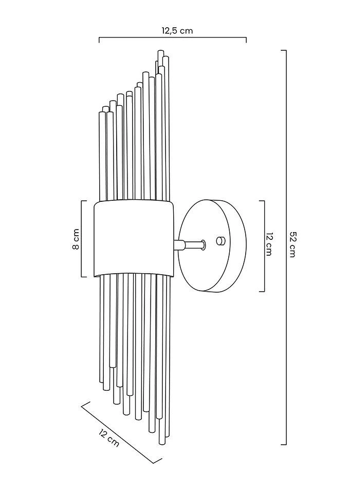 MOOSEE lampa ścienna AMADEO złota