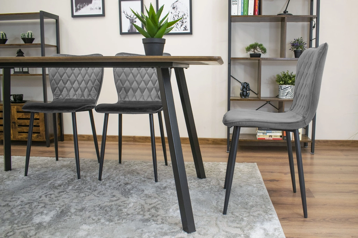 Zestaw stół okrągły TODI 80 biały + 3 krzesła OSAKA pomarańczowe