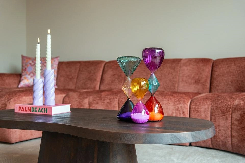 RICHMOND świecznik SARAH L fioletowy