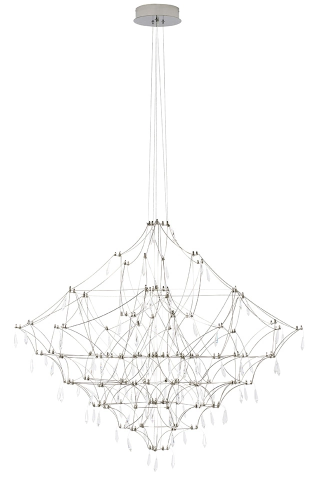 Lampa wisząca CONSTELATION 77 - LED, stal szczotkowana