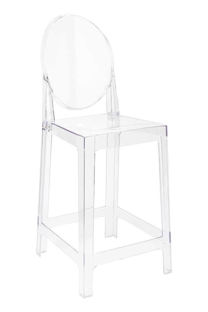 Krzesło barowe VICTORIA 65 cm transparentne