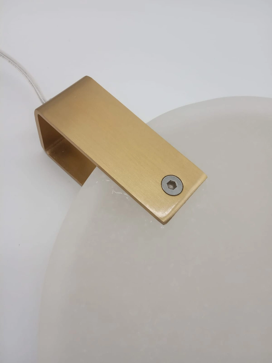 Lampa wisząca MARBLE LED marmurowo złota 30 cm