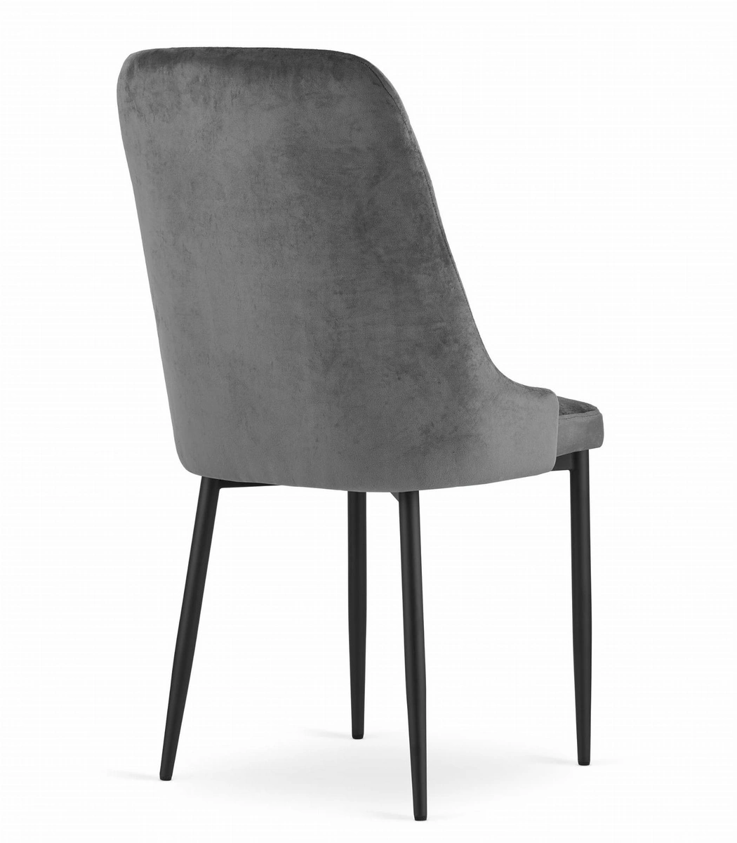 Zestaw stół prostokątny ADRIA 120x80 biały + 4 krzesła MARK czarne