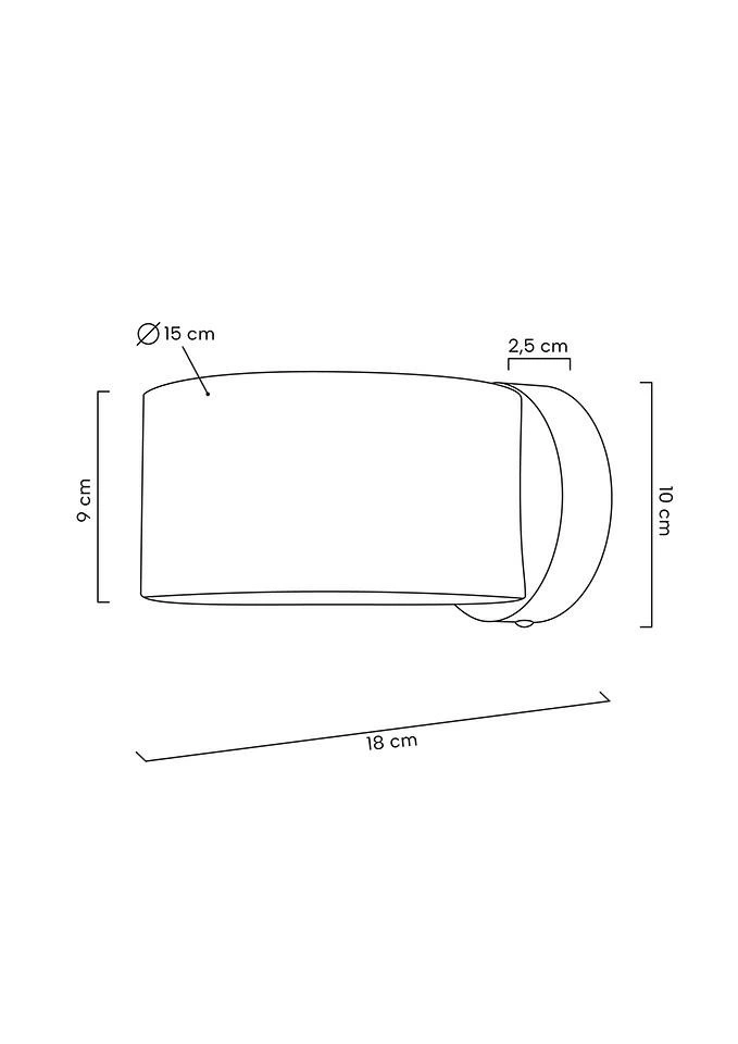 MOOSEE lampa ścienna ARRO czarna