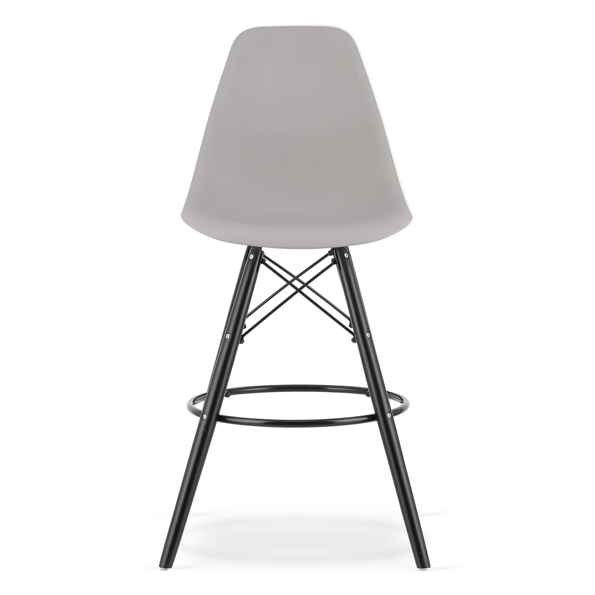 Krzesło LIBRA - ciemny szary aksamit / nogi kolor drewna x 4