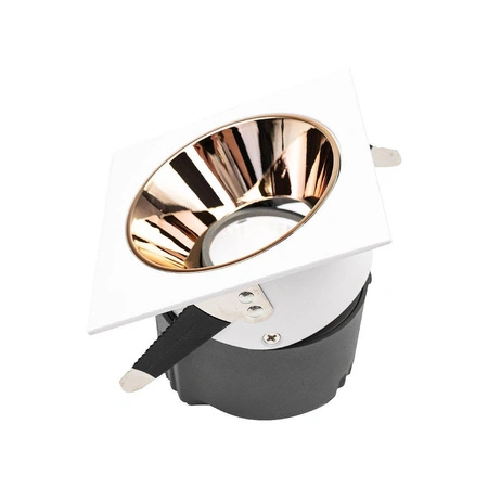 Lampa podtynkowa biała różowe złoto 20W SL-CL4A-S