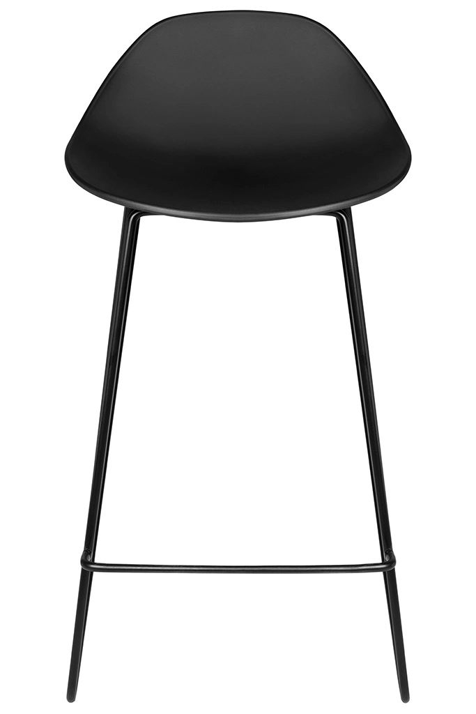 Krzesło barowe PERSY czarne 66 - polipropylen, metal