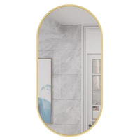 Lustro owalne 80x40cm złota rama