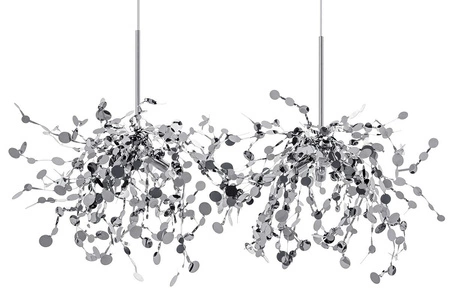 Lampa wisząca MONETE chromowana - metal