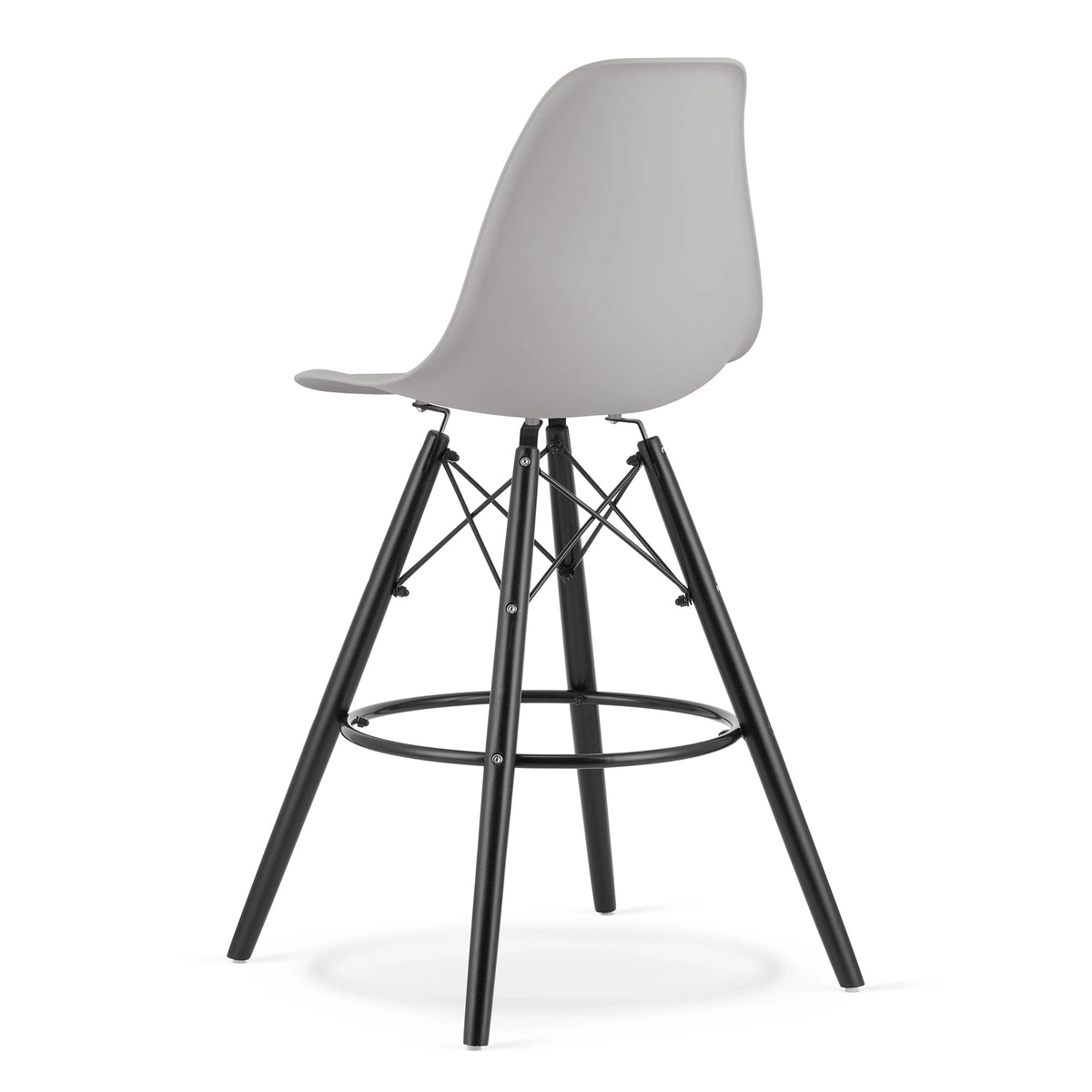 Krzesło LIBRA - czarny aksamit / nogi kolor drewna x 4