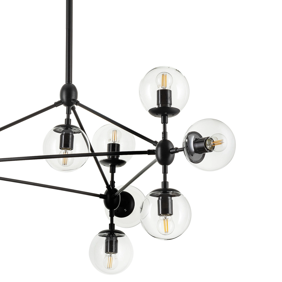 Lampa wisząca transparentno czarna Astrifero 15