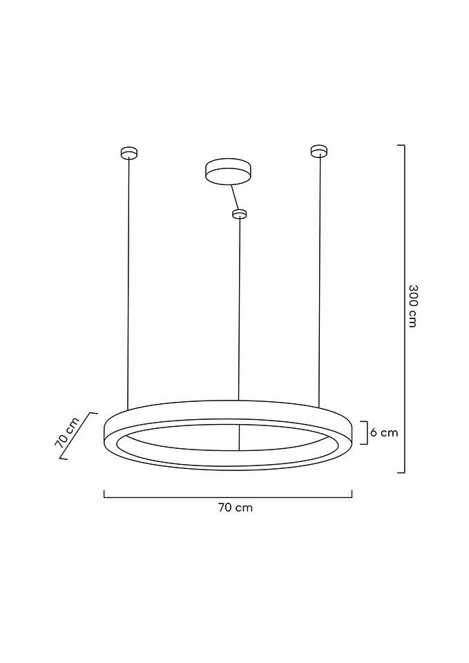 MOOSEE lampa wisząca RING LUXURY 70  złota