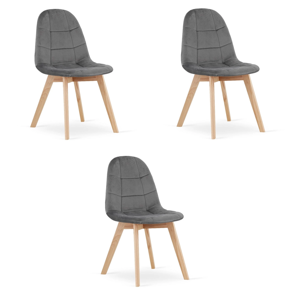 Zestaw stół prostokątny ADRIA 120x80 czarny + 4 krzesła LAGO granatowe