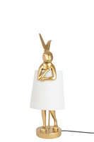 KARE lampa stołowa RABBIT 50 cm złota / biała