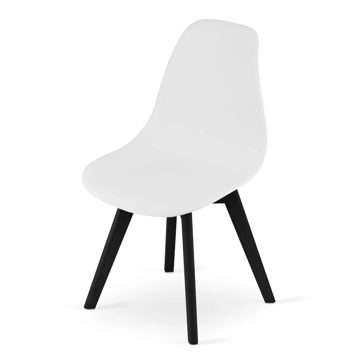 Zestaw stół okrągły TODI 80 biały + 3 krzesła OSAKA białe