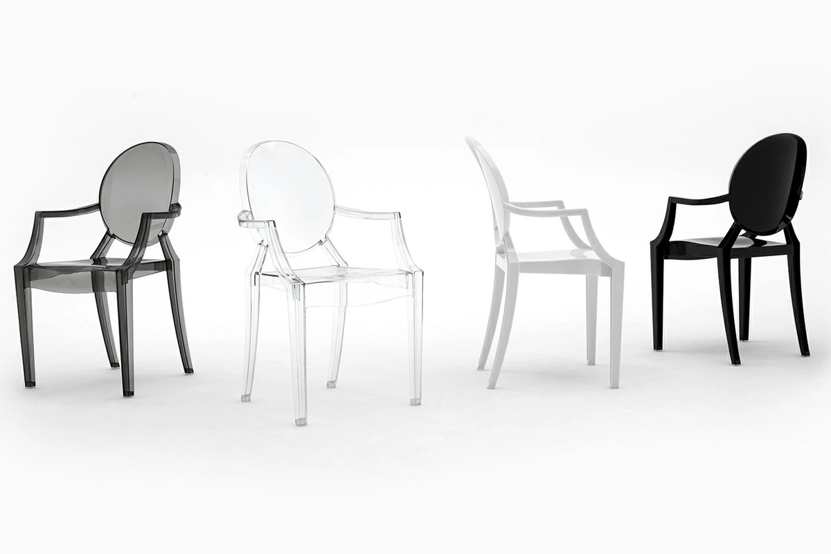 Krzesło LOUIS transparentne - poliwęglan