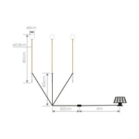 NEW GARDEN lampa ogrodowa BRUNA 80 3  SOLAR & BATTERY miedziana