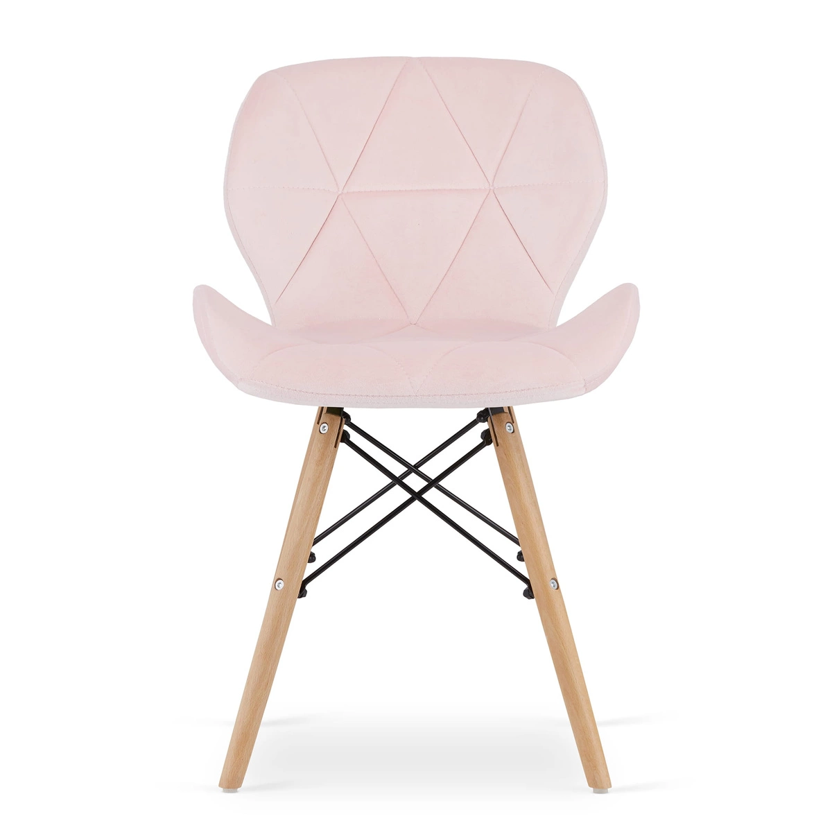 Krzesło LAGO Aksamit - róż x 2