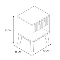 Szafka nocna Klaus naturalna