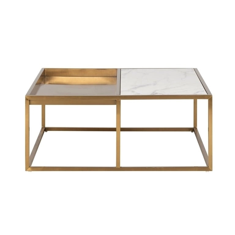 RICHMOND stolik kawowy DURAN - szczotkowane złoto