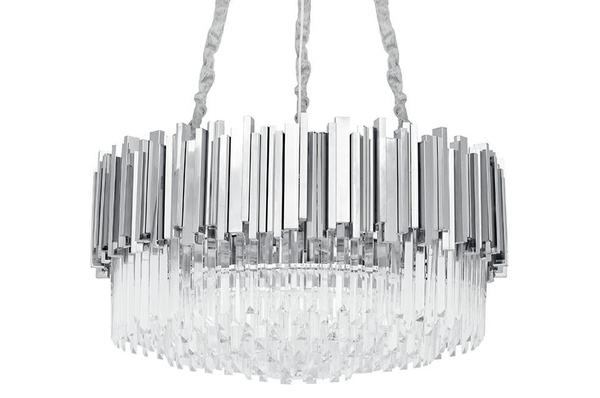 Lampa wisząca IMPERIAL SILVER 80 - stal, kryształ